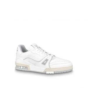 Louis Vuitton Trainer Sneaker White Iridescent